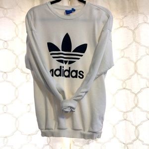 White adidas crew neck